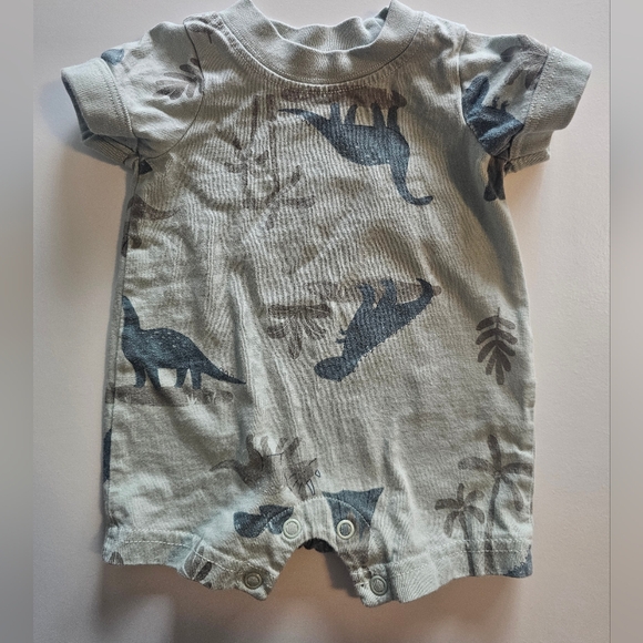 Carters Dinosaur Print Baby Romper - Picture 1 of 1